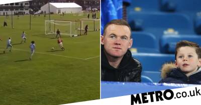 Wayne Rooney’s son, Kai, scores stunning long-range strike against Manchester City for Manchester United’s U12s