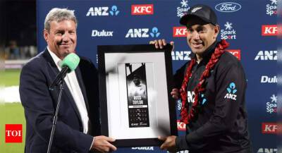 New Zealand give emotional Ross Taylor a winning farewell