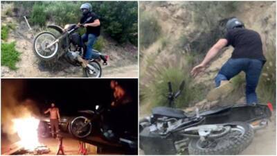 Sean Strickland scares fans with motorcycle stunts ahead of UFC 277