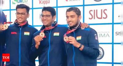 India open account at Shotgun World Cup with men's trap team bronze