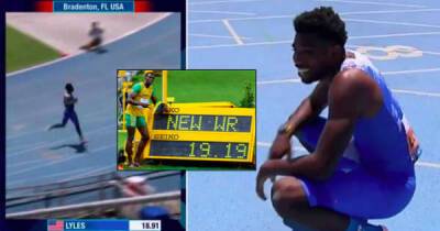The bizarre time when Noah Lyles thought he'd broken Usain Bolt's 200m world record