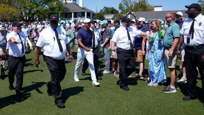 Tiger Woods practises at Augusta National for second day running before Masters