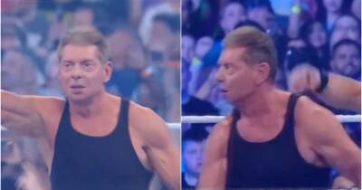 Vince Macmahon - Pat Macafee - Austin Theory - Vince McMahon: Fans notice hilarious botch from crazy WWE WrestleMania segment - givemesport.com