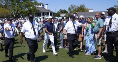 Tiger Woods practises at Augusta National for second day before Masters