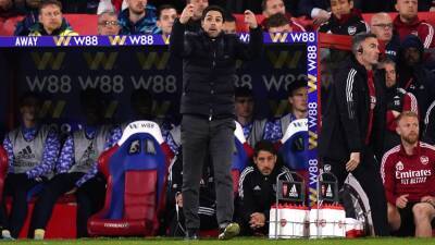 Mikel Arteta refutes claims pressure of top-four race got to Arsenal at Palace