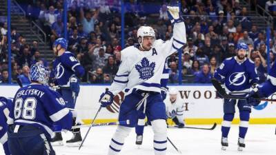 Auston Matthews ties Toronto Maple Leafs record for goals in season