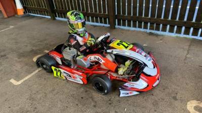 This 11-year-old from Leamington is spending his summer go-kart racing in England