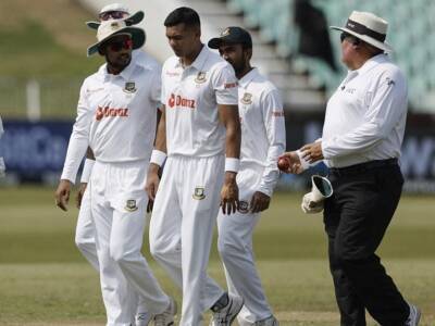 Shakib Al-Hasan - Watch: Questionable On-Field Umpiring In South Africa vs Bangladesh 1st Test, Fans Unhappy - sports.ndtv.com - South Africa - Bangladesh -  Durban