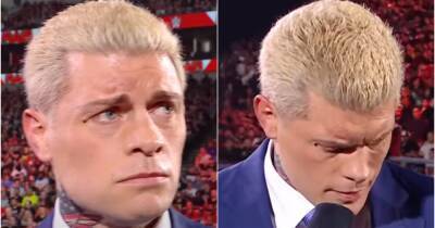 Cody Rhodes got emotional during WWE Raw return promo