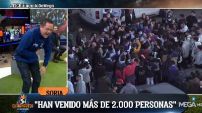 Las redes de El Chiringuito hablan de "retrato histórico": vean a Soria con sus 3.000 convocados contra el Madrid