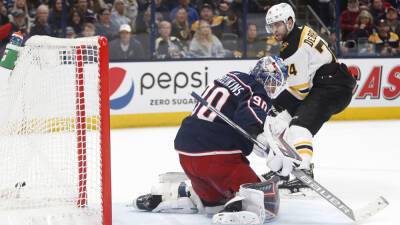 Bruce Cassidy - Linus Ullmark - Jake DeBrusk scores in OT to lift Bruins over Blue Jackets - foxnews.com -  Boston - county Atlantic - state Ohio - county Bay
