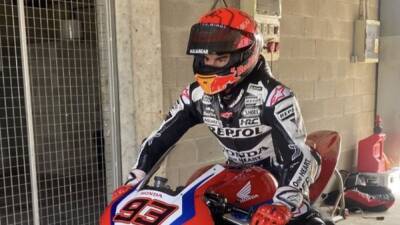 MotoGP : Márquez se está probando en Alcarrás con una CBR 600RR