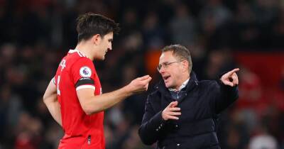 Ralf Rangnick told to drop Manchester United captain Harry Maguire for his own good