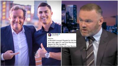 Cristiano Ronaldo: Piers Morgan's tweet goes viral after Wayne Rooney slates Man Utd man