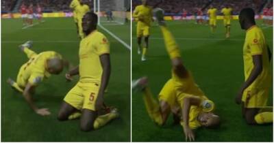 Benfica vs Liverpool: Fabinho failed when trying to copy Konate's goal celebration