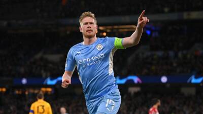 Kevin De-Bruyne - Bernardo Silva - Kevin De Bruyne breaks Atletico Madrid resistance and gives Manchester City crucial first leg lead - eurosport.com - Manchester - Spain - Madrid -  Man