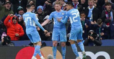 De Bruyne gives Man City advantage over Atletico Madrid