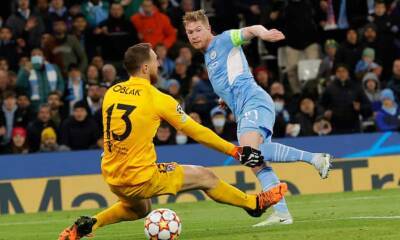 Kevin De Bruyne gives Manchester City the edge against Atlético Madrid