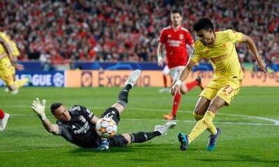 Mohamed Salah - Andy Robertson - Darwin Núñez - Luis Díaz - Luis Díaz returns to Portugal to haunt Benfica and seal Liverpool’s first-leg win - theguardian.com - Portugal -  Lisbon - county Robertson