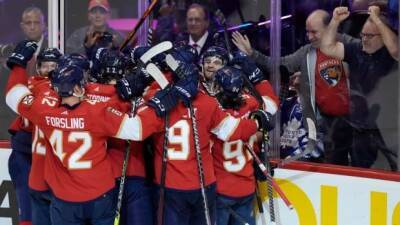 Huberdeau's OT winner helps Panthers erase 4-goal deficit to overcome Maple Leafs