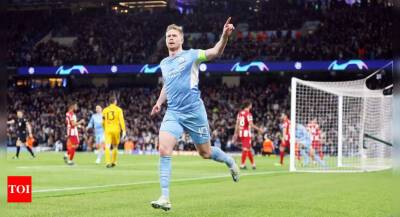 Champions League: Kevin De Bruyne gives Manchester City slender lead over stubborn Atletico Madrid