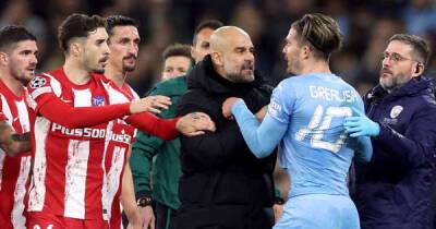 Pep Guardiola warns Jack Grealish over "emotions" after clashing with Atletico Madrid ace