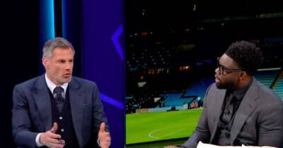 Jamie Carragher couldn't believe Micah Richards' claim that David Silva was as good as De Bruyne