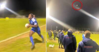 Longest throw-in ever? Godmanchester Rovers player's effort goes viral