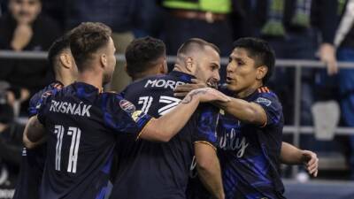 Cruz Azul - Sounders top NYCFC in first leg of CONCACAF Champions League semis - tsn.ca -  New York - Jordan - county Harrison -  Mexico City -  Seattle - state New Jersey - county Salt Lake