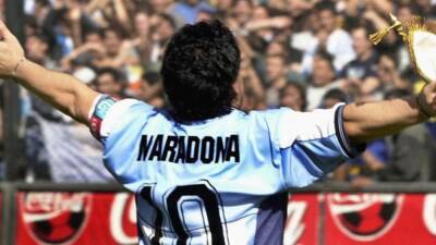 Diego Maradona - Aston Villa - Steve Hodge - Diego Maradona's Daughter Claims Father's "Hand Of God" Argentina Shirt Up For Auction Is Not Authentic - sports.ndtv.com - Argentina - Mexico