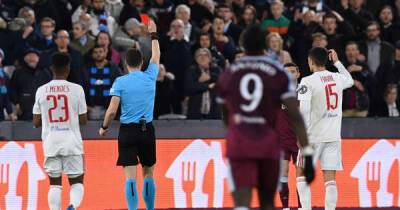 David Moyes - Tomas Soucek - London Stadium - Aaron Cresswell - West Ham vs Lyon LIVE: Europa League latest score and updates as Cresswell sent off for West Ham! - msn.com - France - Portugal - county Lyon