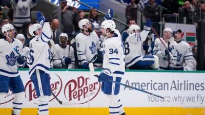 Matthews sets single-season franchise scoring record, adds OT winner as Maple Leafs top Stars