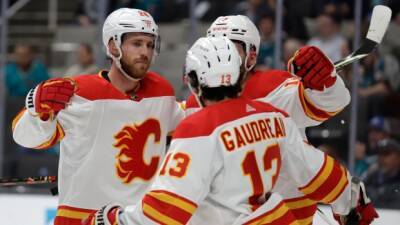Lindholm scores twice to lift Flames over Sharks