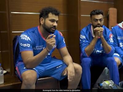 Watch: Rohit Sharma's Passionate Dressing Room Speech After Mumbai Indians' Defeat To KKR