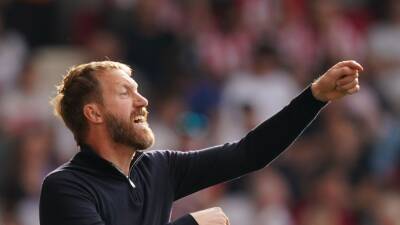 Graham Potter wants his Brighton players to look up, not down