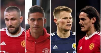 Shaw, Varane, McTominay, Cavani - Manchester United injury news and return dates for Everton