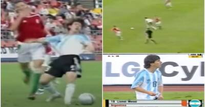 Lionel Messi's harsh red card 40 seconds into Argentina debut in 2005 remembered