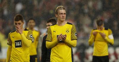 Soccer-Brandt double gives Dortmund 2-0 win at Stuttgart
