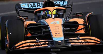 Norris fastest for McLaren before Qualy, both Aston Martins crash