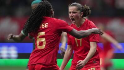 Honours, celebrations as Canada's women's soccer team downs Nigeria in exhibition game