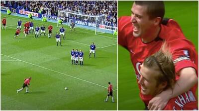 David Beckham: Man Utd icon's free-kick v Everton is one of PL's greatest