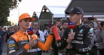 Lando Norris mocks George Russell with Mercedes star 'annoyed' at F1 last-minute change