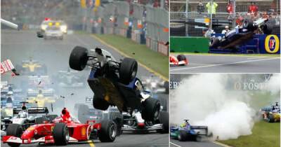 The chaotic start of the 2002 Australian Grand Prix is still unbelievable to watch