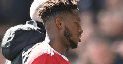 'Top four gone' - Manchester United fans fear the worst as Fred limps off vs Everton