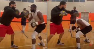 Floyd Mayweather shows off frightening hand speed in training video as comeback edges closer