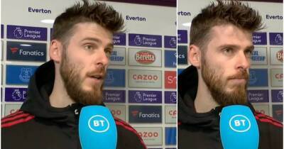 Man Utd's David de Gea didn't hold back in interview after Everton loss