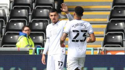 Derby survival hopes dented as Joel Piroe brace helps Swansea to victory