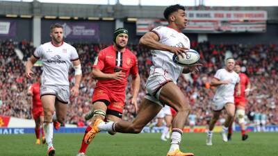 Baloucoune the hat-trick hero for Ulster against 14-man Toulouse