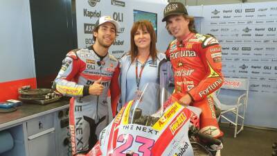 MotoGP : Feliz encuentro Bastianini-Elías en memoria de Gresini