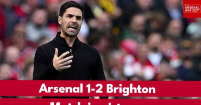'We've all been there' - Arsenal 'trolled' by Brighton after Mikel Arteta's side fall to defeat